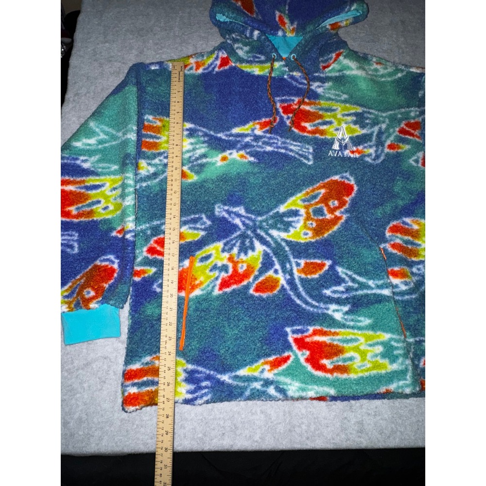Avatar Way of Water Fleece Hoodie Large Multi-Color Excellent Banshee Print - Picture 5 of 13